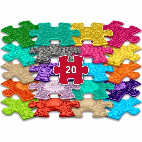 Sensory Mat Ortopedic Set 20in1 Mini Puzzle 20x Sensoryka...