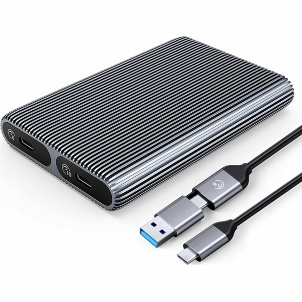 Orico Disková šachta 2x M.2 SATA+NVME USB-C 3.2 6Gbps/10G...