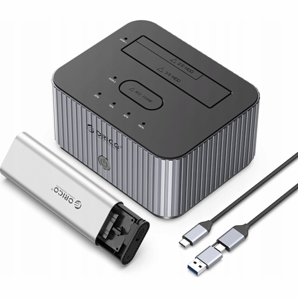 Dokovací stanice M.2 NVME Clone Drive + 2,5/3,5 HDD / 2,5...