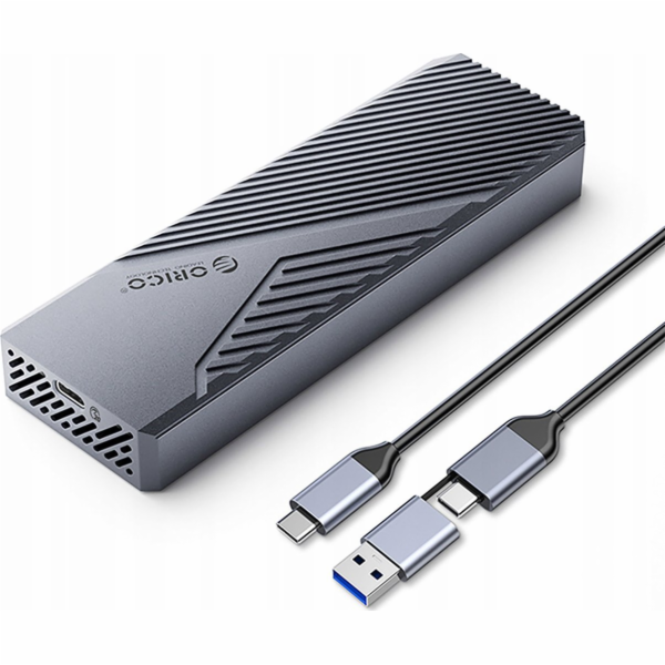 M.2 NVME USB-C 3.2 20Gbps Disk Bay – šedá