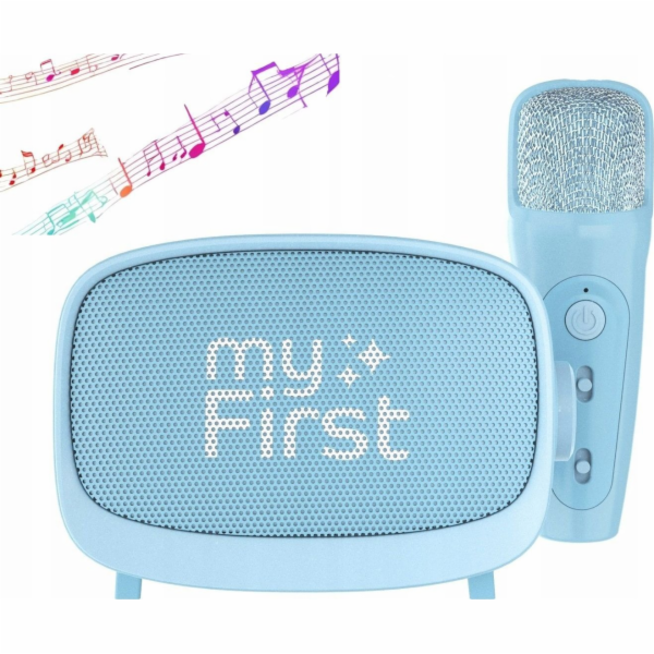 Reproduktor Mikrofon 2v1 Karaoke Bluetooth Aux Microsd sa...