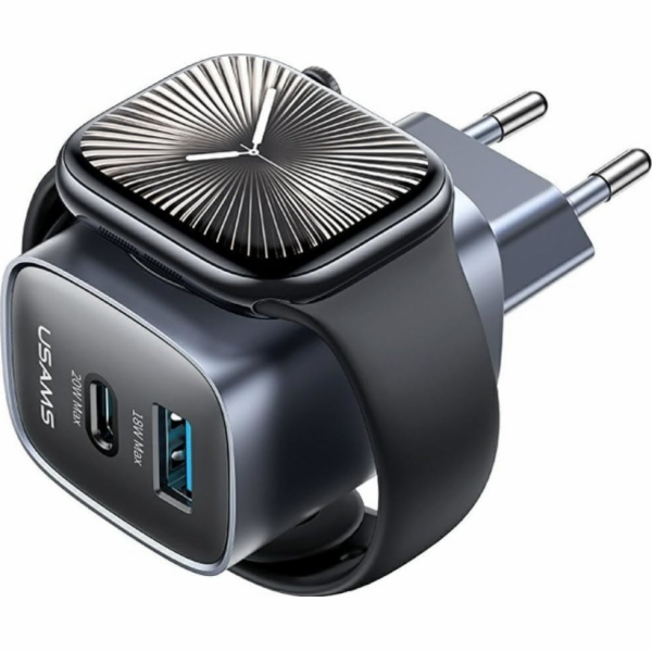 Usams Nabíječka do zásuvky CC293 T67 20W pro iWatch 1xUSB...