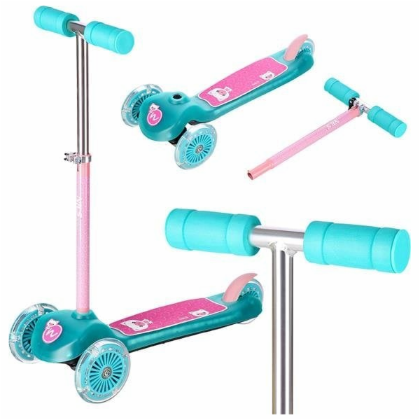 NILS Fun Koloběžka HLB001 TYRKÝZOVÁ DĚTSKÁ KOLOBĚŽKA NILS...