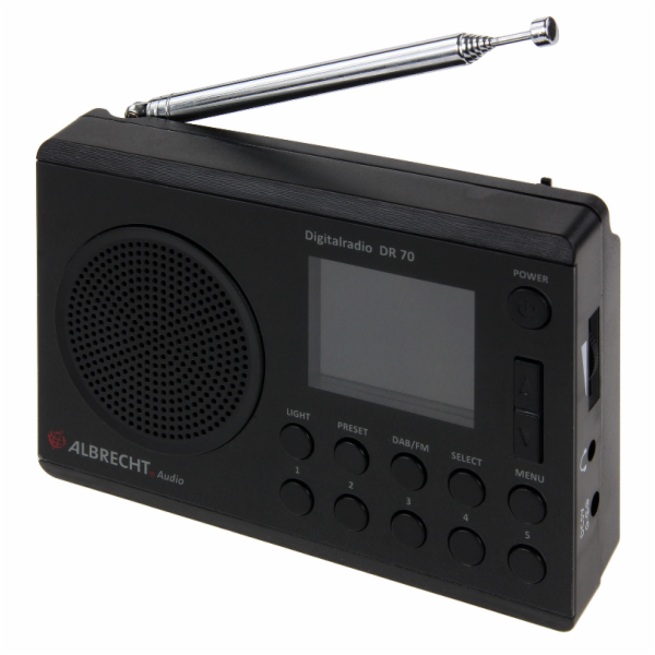 Albrecht DR 70 radio černé