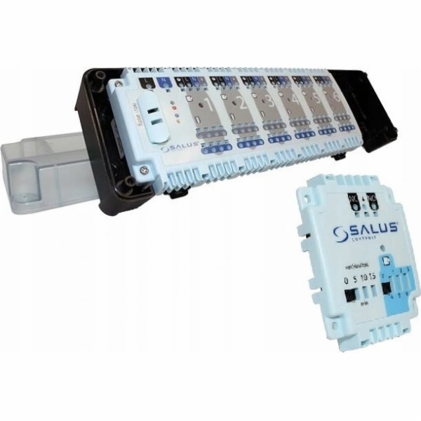 SALUS Kabelová ovládací lišta, 6 zón, 230 V KL06-M