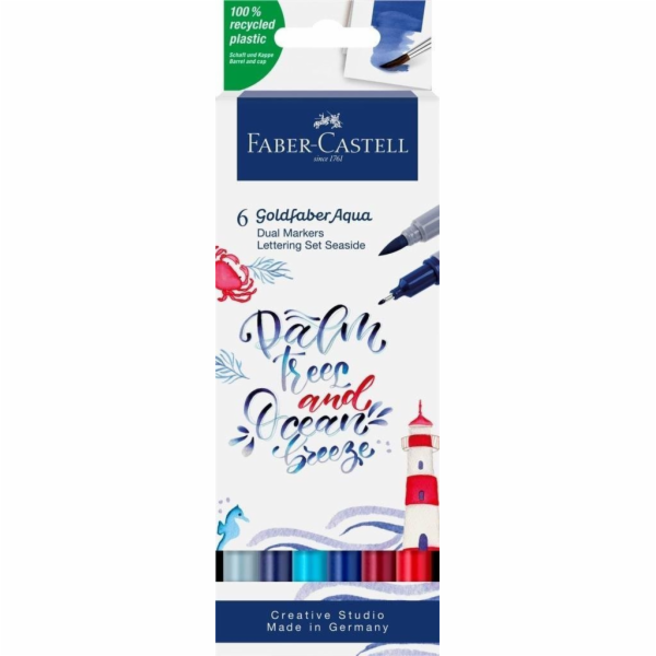 Faber-Castell Akvarelové pero Goldfaber Aqua 6 ks FABER C...