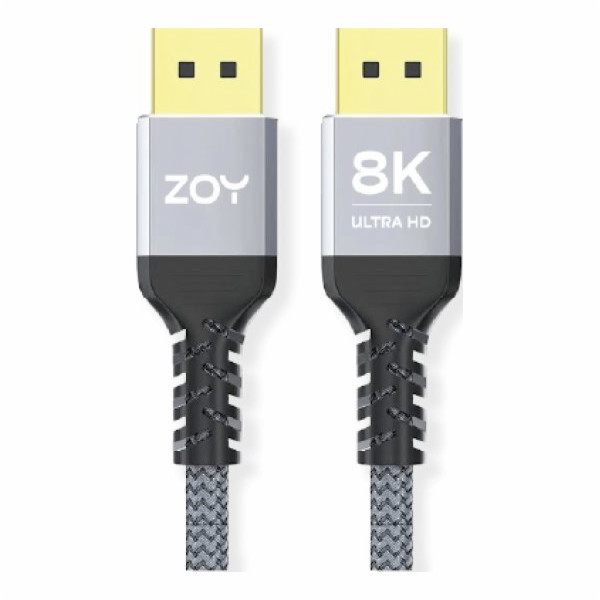 ZOY Kabel DisplayPort 1.4 5m + suchý zip ZCD5