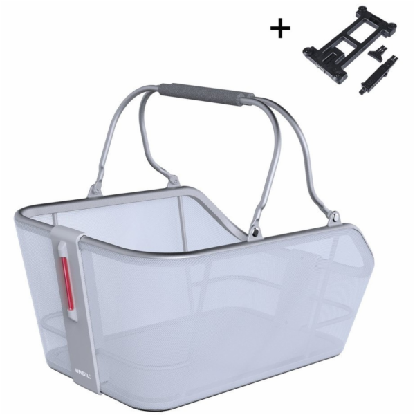 Basil Zadní nosičový koš CENTO TECH FIBER NORDLICHT MIK, ...