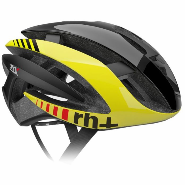 RH+ Cyklistická helma Z Alpha, lesklá černá-lesklá žlutá,...