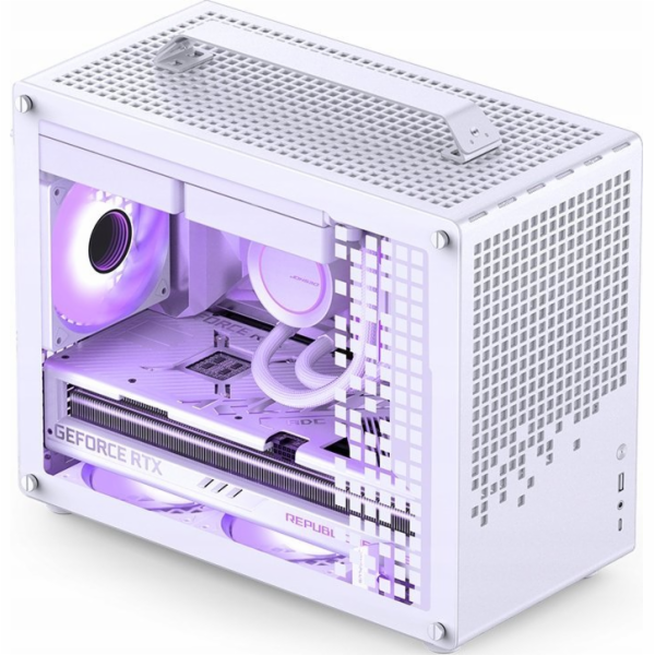 Jonsplus Z20 Micro-ATX Gehäuse, mit Tragegriff - weiß