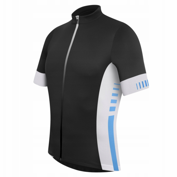 Cyklistický dres RH+ Infinity Jersey FZ černo-žlutý velik...