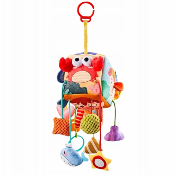 LeanToys Senzorická kostka Závěsná postel Mořští živočichové