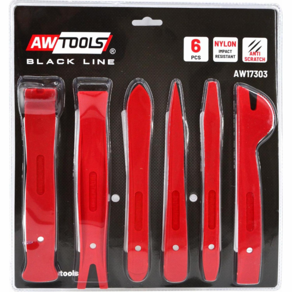 AWTools SADA STAHOVAČŮ NYLONOVÉHO ČALOUNĚNÍ 6 ks. AW17303