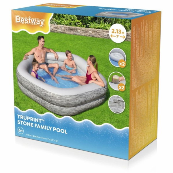 Nafukovací zahradní bazén pro rodinu 213x206x53cm BESTWAY...