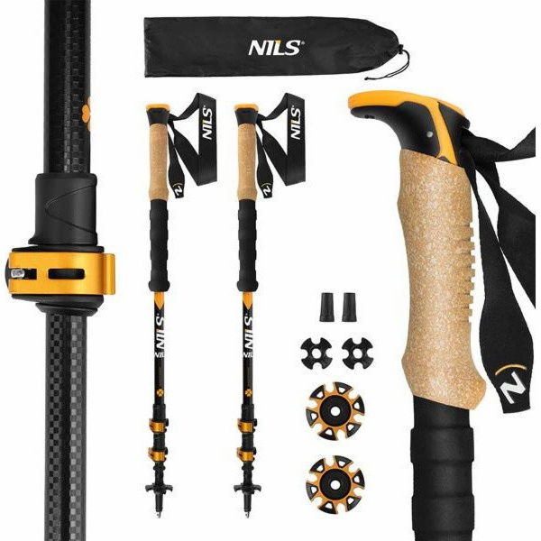 Nils Trekingové hole hliníkové TK8605 nastavitelné 65-135cm