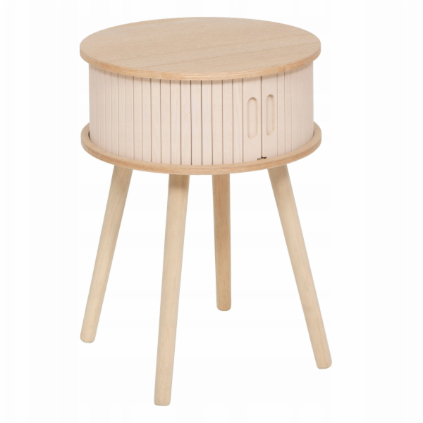 Noční stolek NYSOS se 2 dvířky, O 40 cm