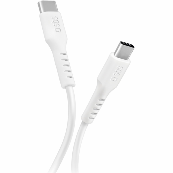 SBS Mobile USB kabel USB-C - USB-C 1 m bílý (8018417457647)
