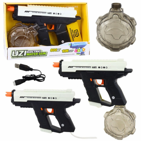 LeanToys Elektrická vodní pistole automatická 10m černá b...