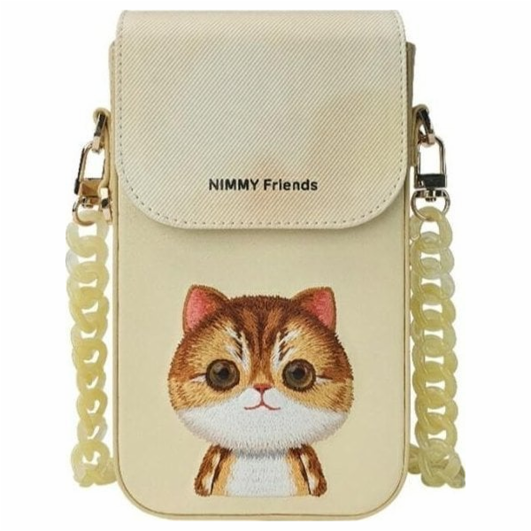 Dell Kabelka na telefon Nimmy khaki Big Eyed Pet 2.0 Cat