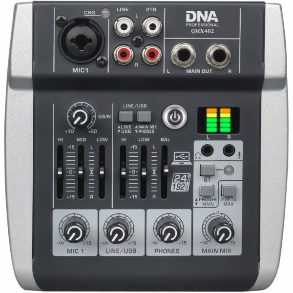 DNA QMX402 3-kanálový analogový audio mix