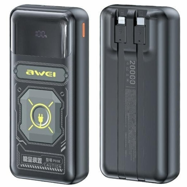 Awei PowerBank P99K 20000mAh 22,5W černá/černá