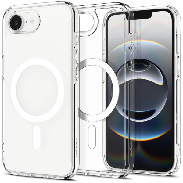 Spigen Crystal Hybrid MagSafe, čirý bílý - iPhone 16e