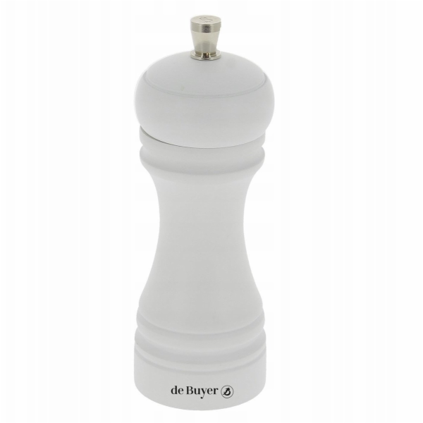 De Buyer Mlýnek na sůl JAVA 14 cm matně bílý