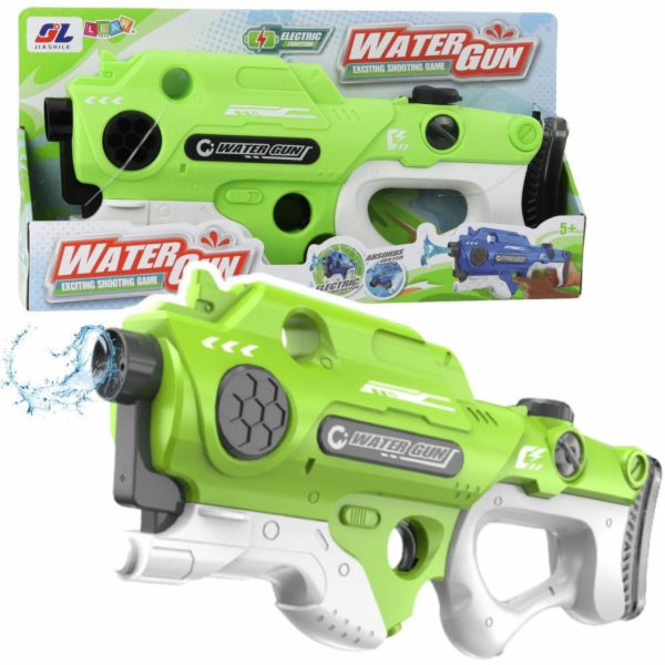 LeanToys Vodní pistole elektrická automatická zelená