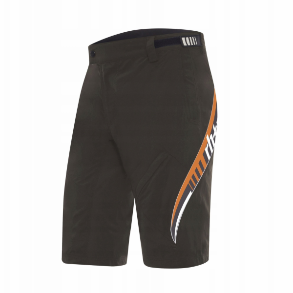 zeroRH+ Sherwood WOOD-ORANGE Cyklistické šortky - XL