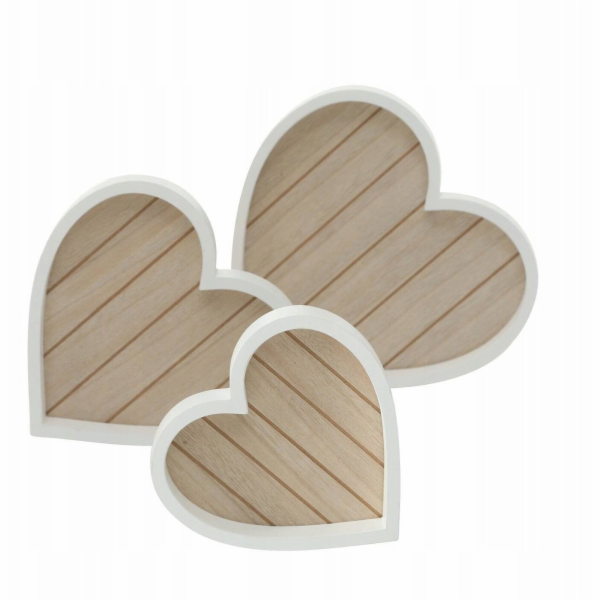 Boltze Dekorativní podnosy ve tvaru srdce, HERZ