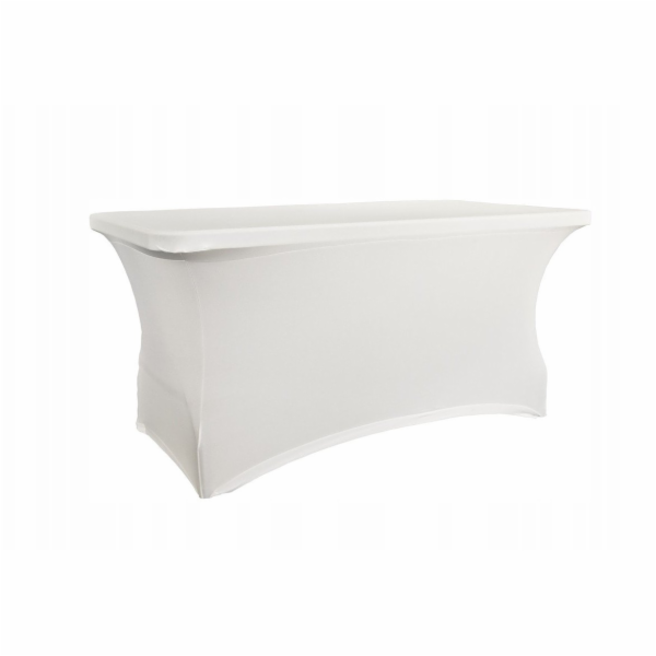Povlak na stůl obdélníkový, délka 152,4 cm, bílý