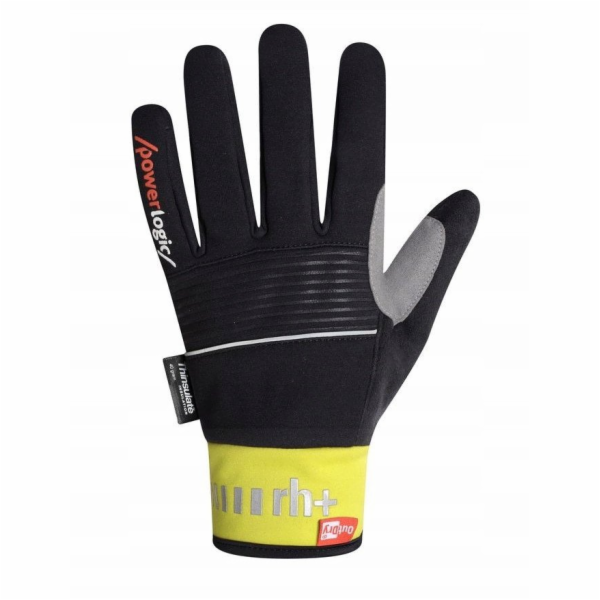 Cyklistické rukavice zeroRH+ Nordic Outdry černá # žlutá ...