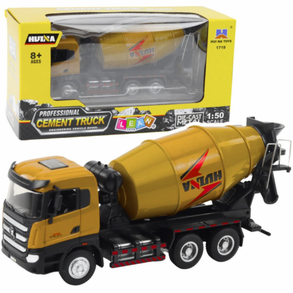 HUINA Míchačka betonu Stavební vozidlo Kov Khaki 1:50