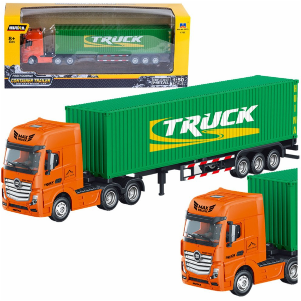 HUINA Návěs/návěs/kontejner Kovový Green 1:50