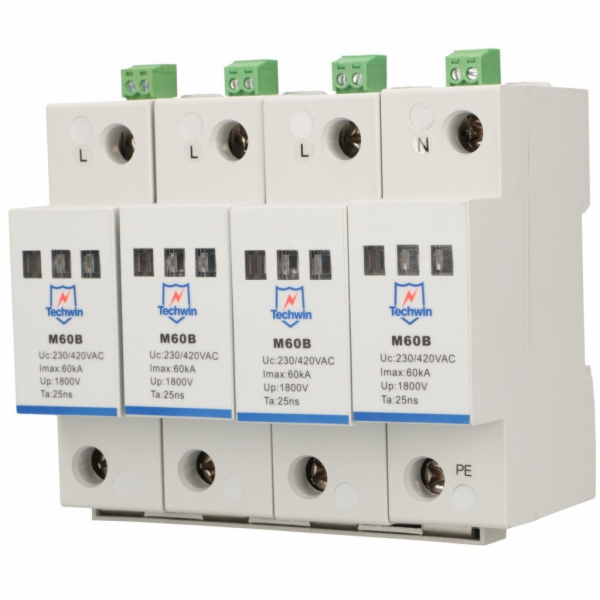 ExtraLink M60B4 | Svodič přepětí | 4P 3F 60Ka Max. přepěť...