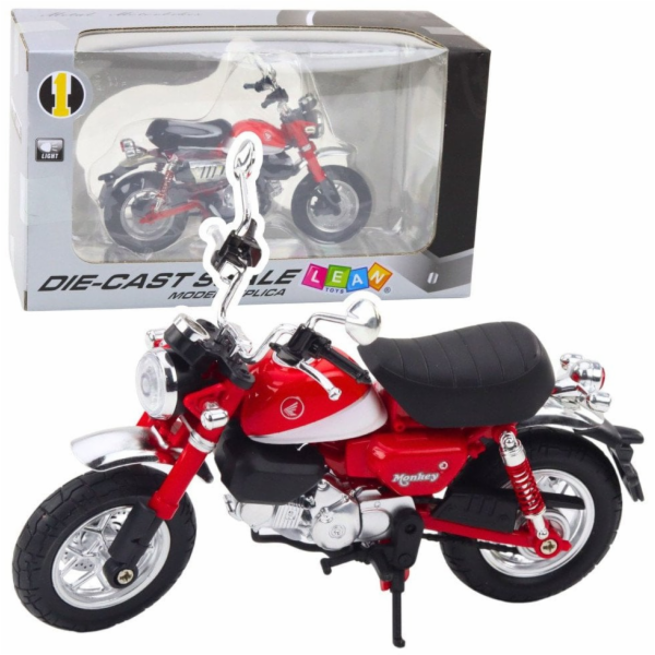 LeanToys Motocyklové retro klasické kovové světla červená...