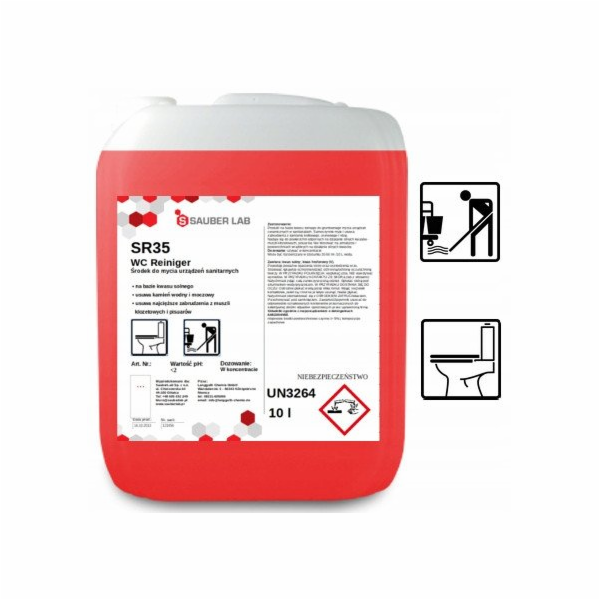 Sauber Lab SR35 WC REINIGER – Účinný přípravek na čištění...