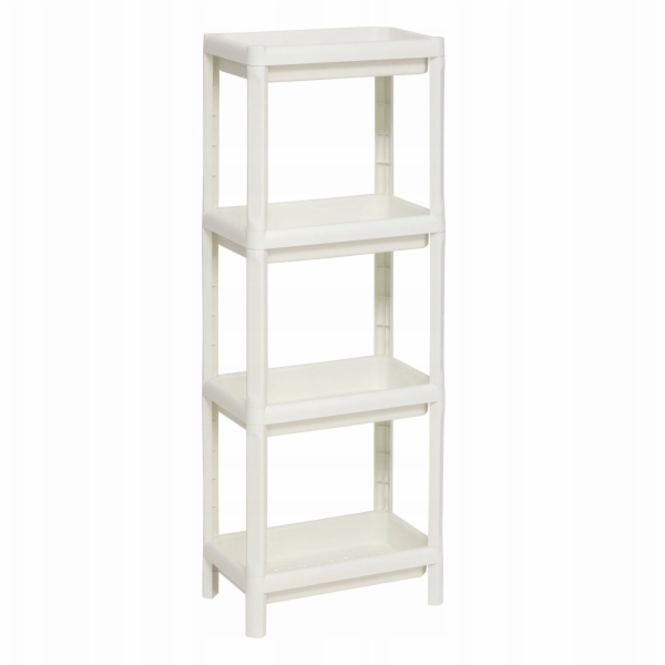 Úzká plastová koupelnová polička NIV 4-úrovňová, 37,5 x 2...