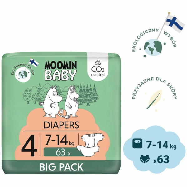 Muumi Maxi 4, 7-14 kg, 63 ks.