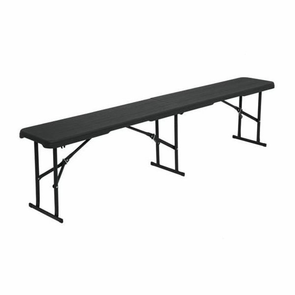 NC3404 SKLÁDACÍ ZAHRADNÍ LAVICE 183 CM ANTRACITOVÁ NILS CAMP