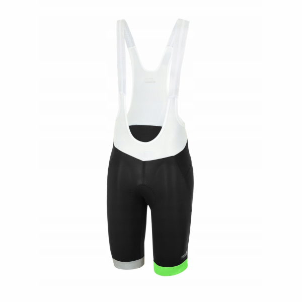 Cyklistické šortky ZeroRH+ Prime BLACK/FLUO GREEN/REFLEX - L