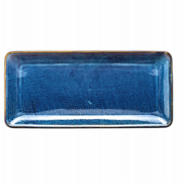 Verlo DEEP BLUE Obdélníkový talíř 35,5x16,5 cm