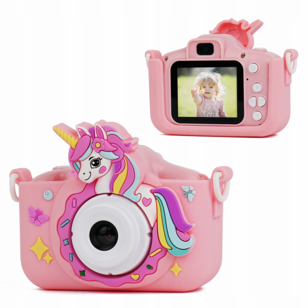 Xrec Digitální fotoaparát 48MP 1080p pro děti 5x MP3 hry ...