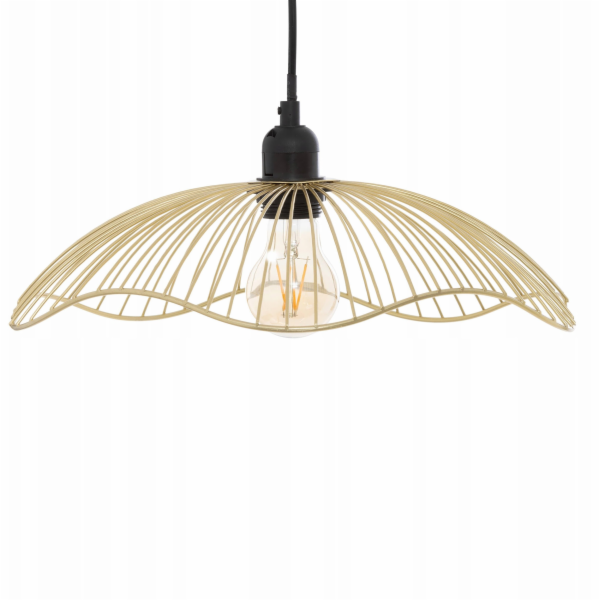 Atmosphera Závěsná lampa GALT O 34 cm s drátěným stínidlem