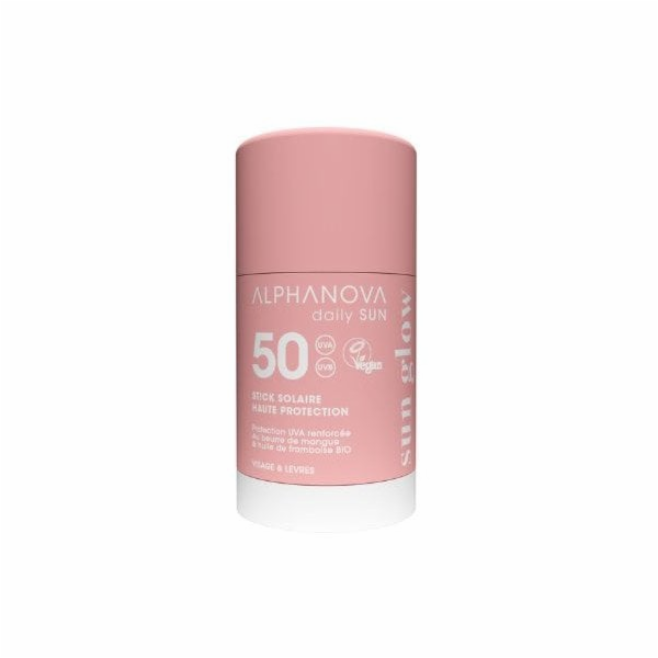 Alphanova Daily Sun, Glow, tyčinka s SPF50, 17 ml