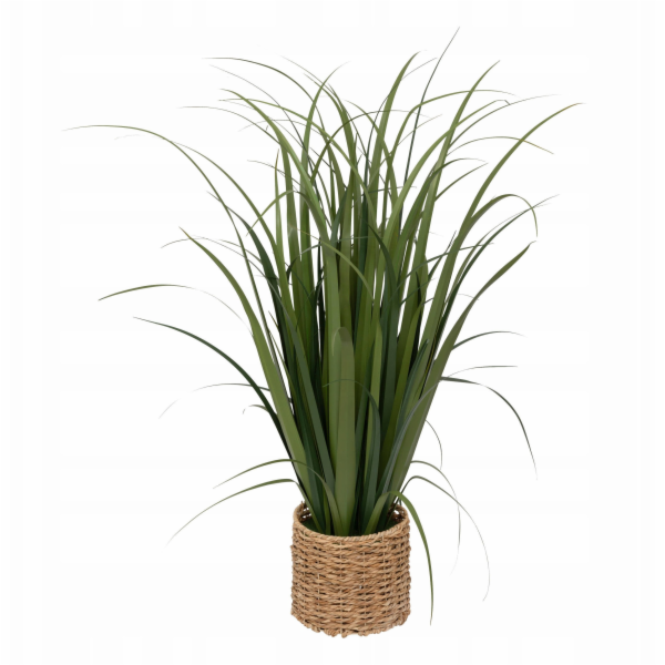 Atmosphera Umělá tráva v pleteném květináči, 122 cm
