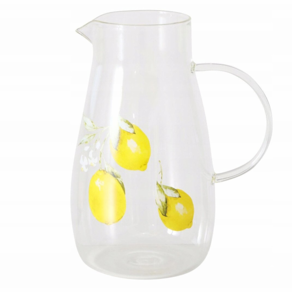 Skleněný džbán na limonádu CAPRI, výška 21 cm