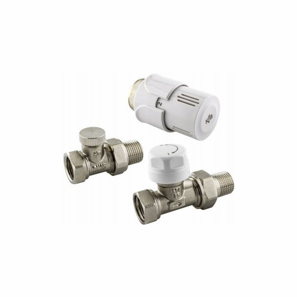 KFA Termostatická sada pro radiátor rovná, bílá 757-040-0...