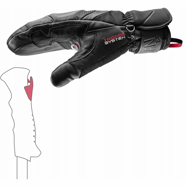 Leki Rukavice Griffin Base 3D Dámské rukavice bl 6.5