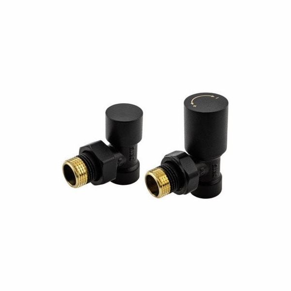 KFA Sada radiátorů Comfort PRO, úhlová, černá 758-130-81-BL